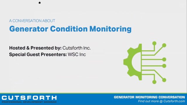 A Conversation about Generator Condition Monitoring Image