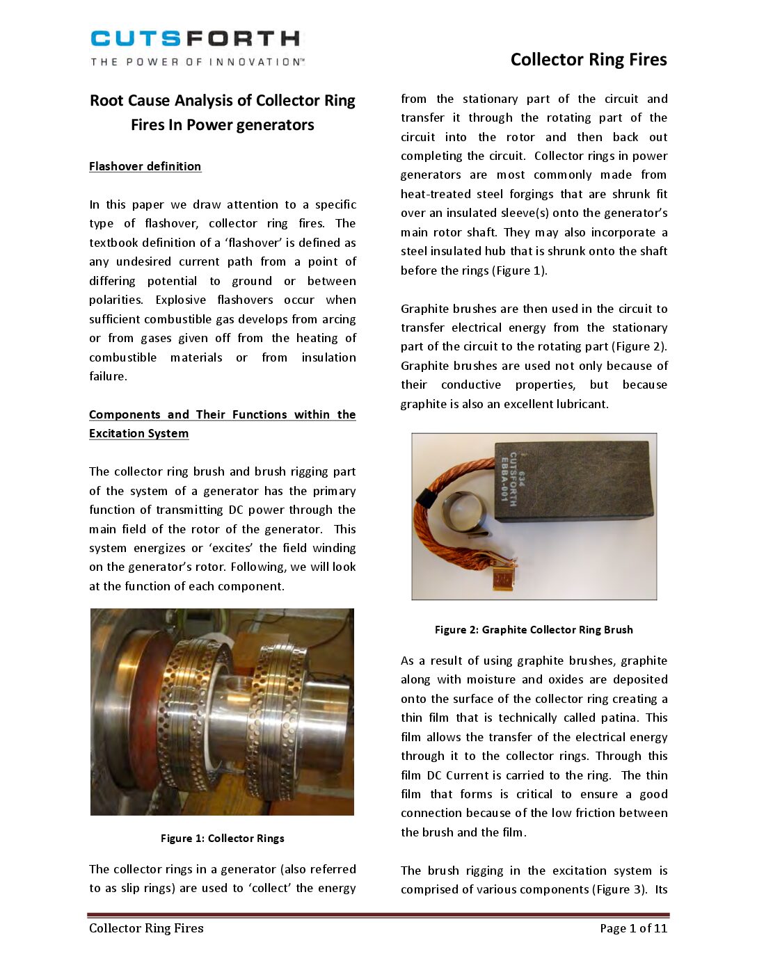 Root Cause Analysis of Collector Ring Fires in Power Generators Image