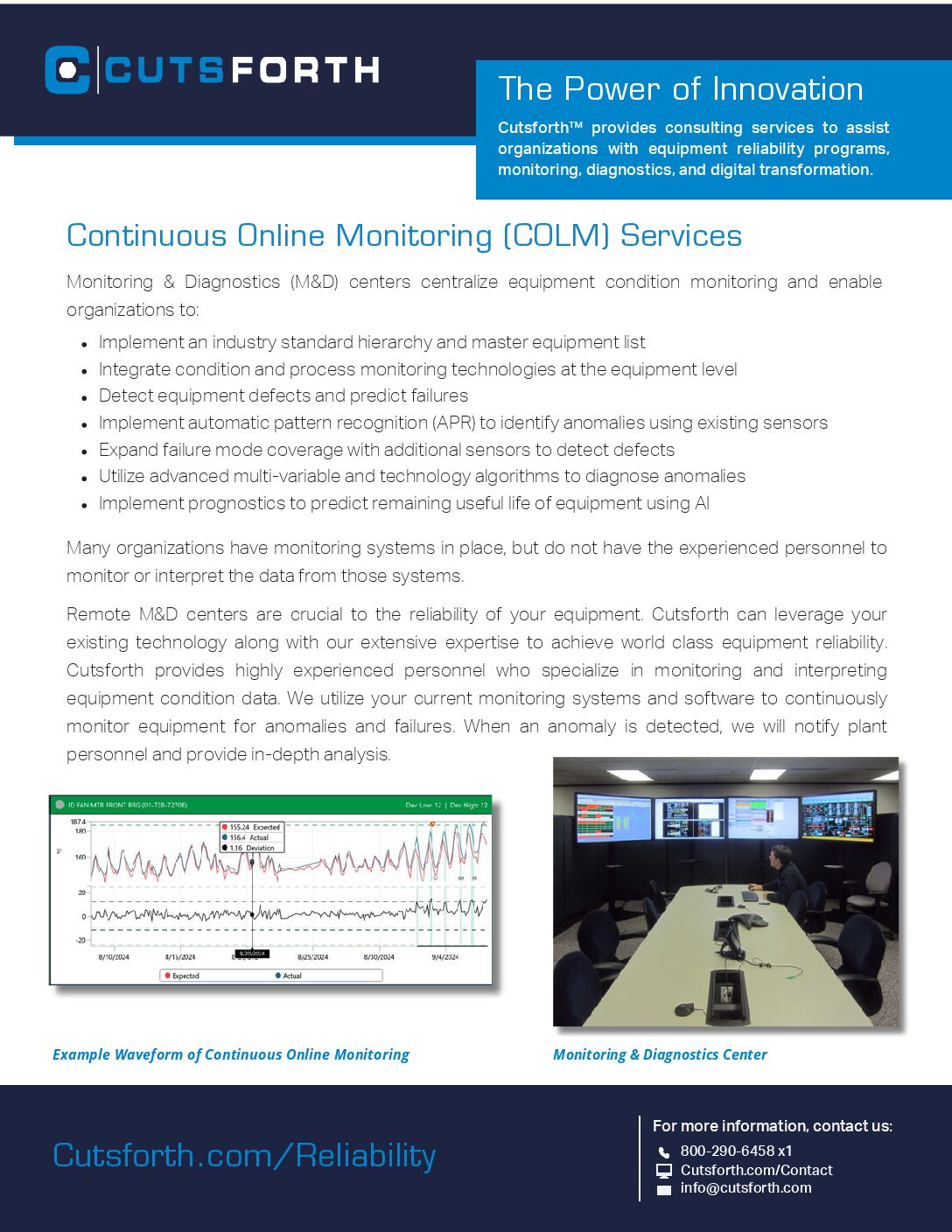Cutsforth Continuous Online Monitoring Services Image