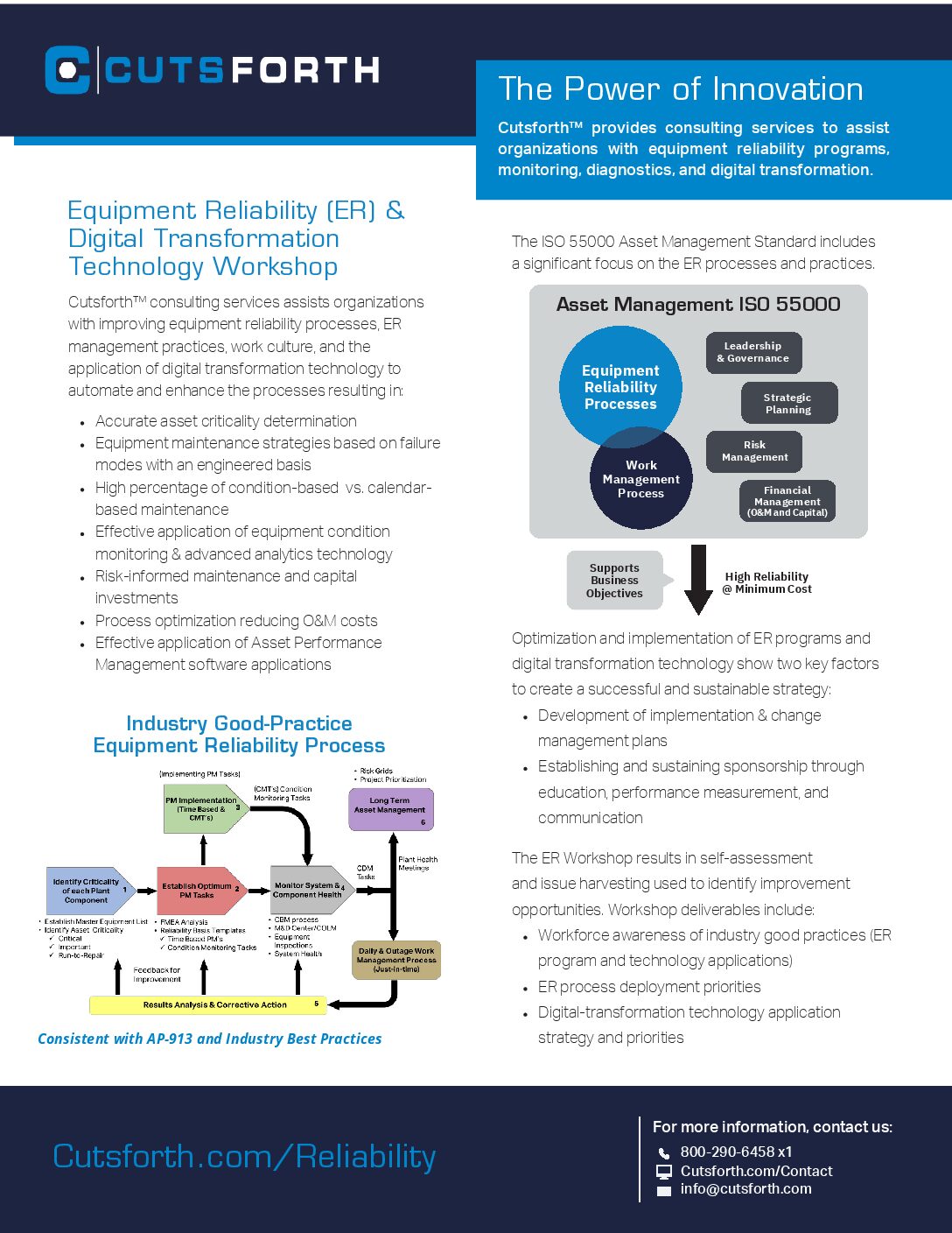 Cutsforth Equipment Reliability Workshop Flyer Image