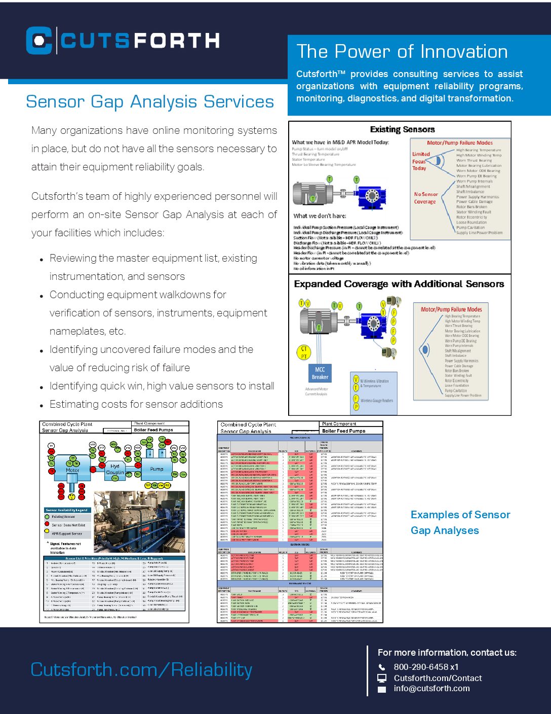 Cutsforth Sensor Gap Analysis Services Flyer Image
