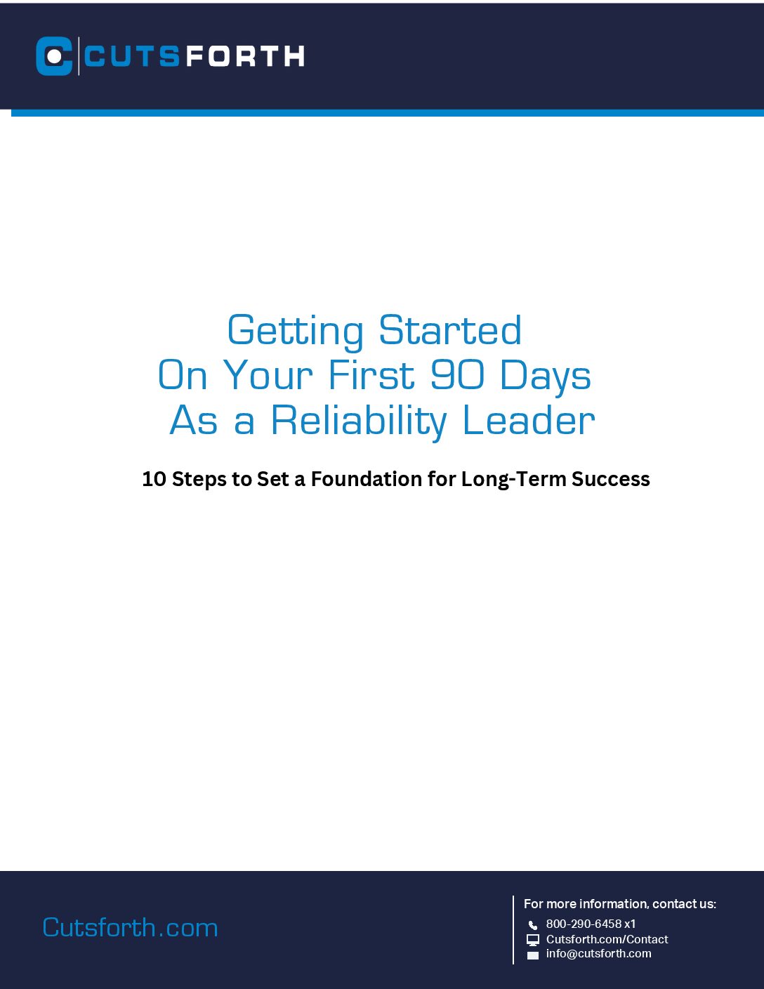 Getting Started on Your First 90 Days as a Reliability Leader Image