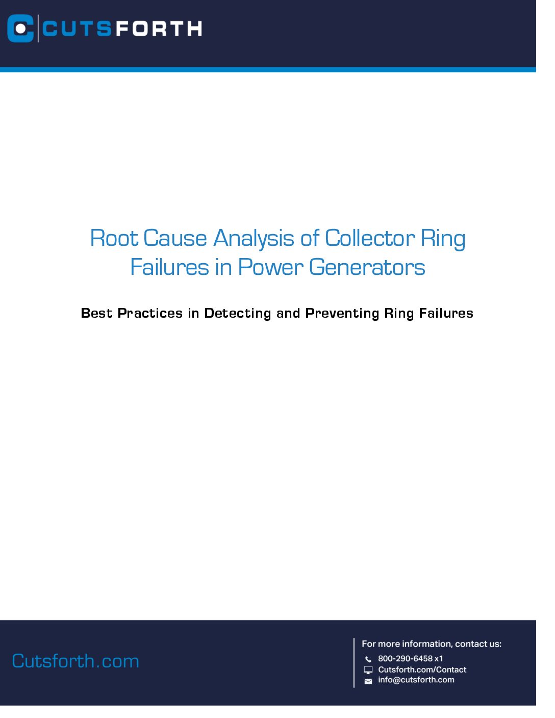 Root Cause Analysis of Collector Ring  Failures in Power Generators Image