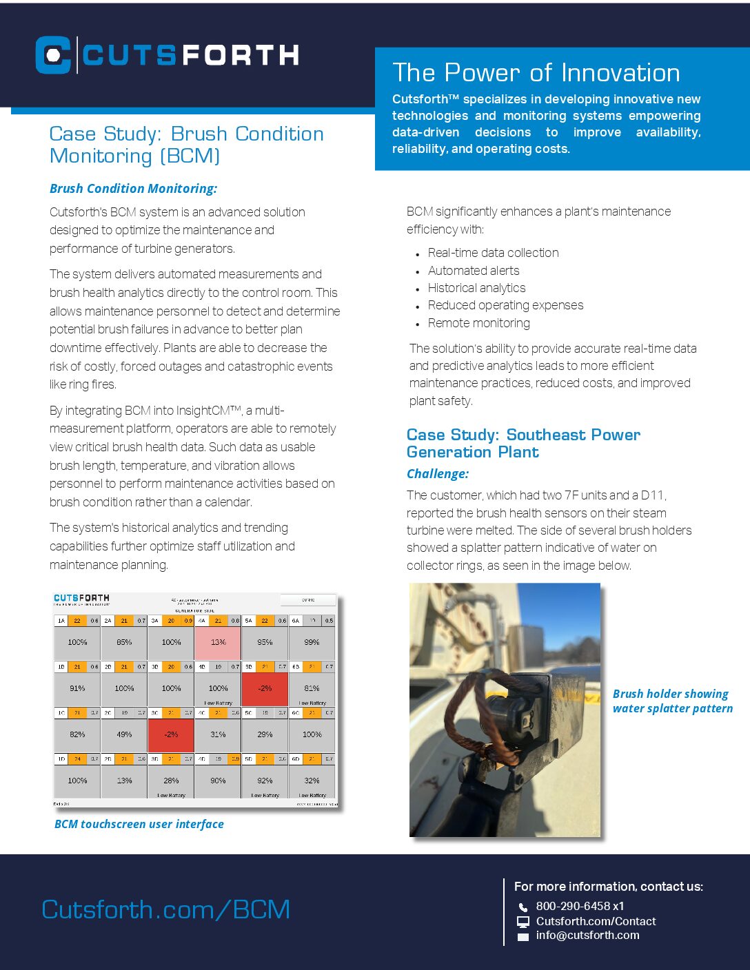 Brush Conditioning Monitoring Case Study Image